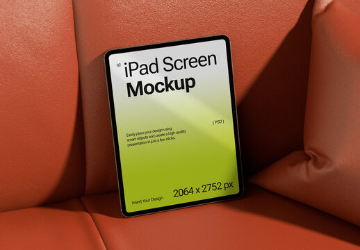 iPad Screen Mockup