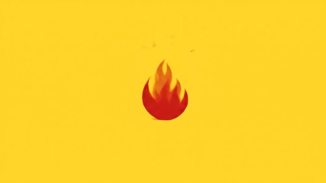 Abstract fire symbol