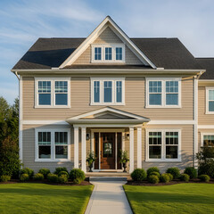 Fototapeta premium traditional american house