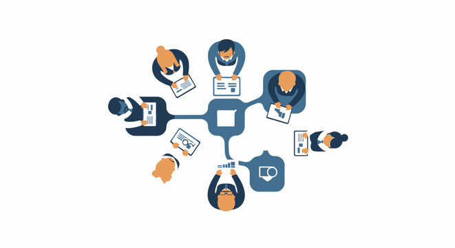 Business people team connect network.