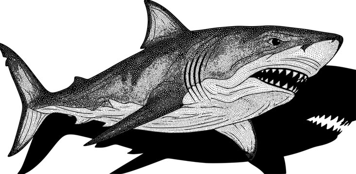shark, tattoo, icon, signs, symbol, vector, white, decoration, decor, bite, great, black, attack, cartoon, whale, isolated, jaw, tail, fin, life, carnivore, teeth, abstract, emblem, illustration, fear