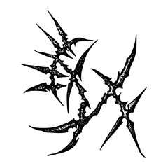 Fototapeta premium Neo Goth Sigil Tattoo Design