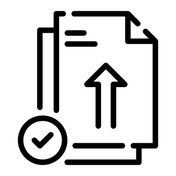 upload line icon