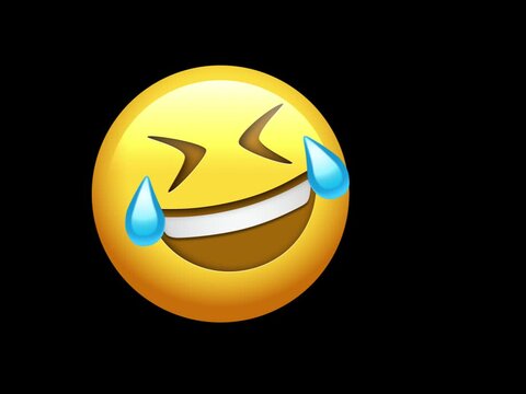 3D Animated Rolling on the Floor Laughing ROFL Emoji (Alpha Channel)