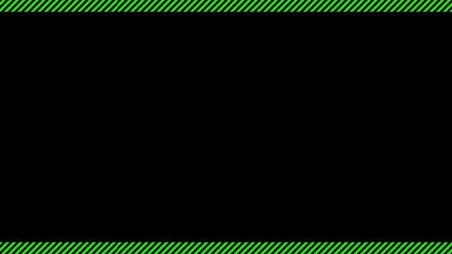 danger green stripe line frame loop motion graphic video 4k 30fps