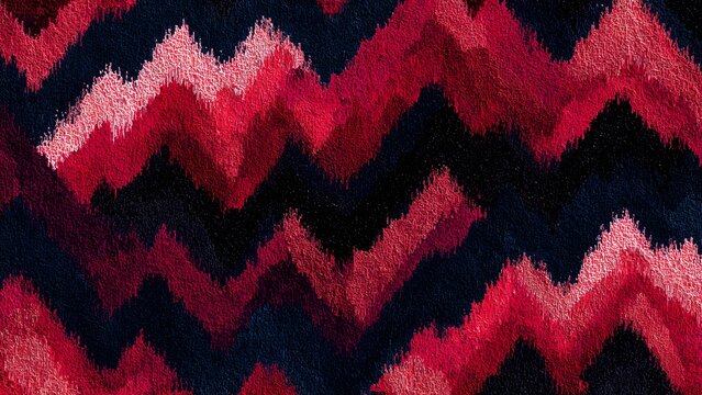 Seamless red knitted wool sweater texture with heart pattern for cozy winter fabric design
