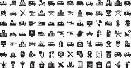 Obraz premium 40 Black Icons, Vector Graphics, Business Symbols, Flat Design Elements