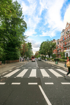 The Legendary Abbey Road: Iconic Zebra Crossing and Victorian Architecture in London