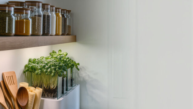 제로 웨이스트 라이프스타일의 친환경 주방 (Eco-friendly Zero Waste Kitchen Interior)