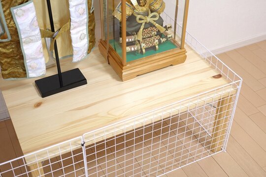 Top View of DIY Baby Safety Guard for Japanese Warrior Dolls