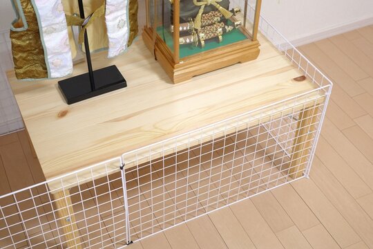 Top View of DIY Baby Safety Guard for Japanese Warrior Dolls