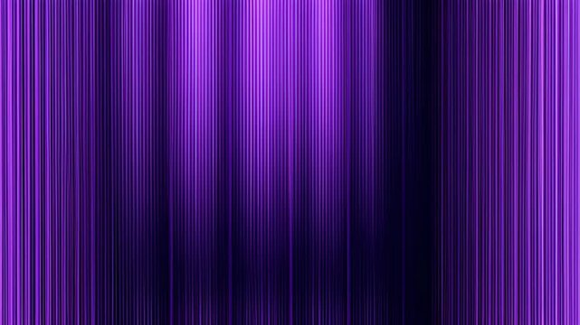 Purple vertical gradient lines pattern glowing dark light abstract background vibrant vertical light stripe rhythmic repetition modern curtain backdrop suitable for design technology energetic mood
