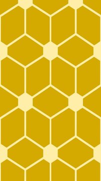 a yellow and white geometric pattern