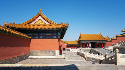 Obraz premium The Forbidden City Architectural Complex in Beijing