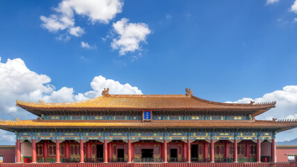 Obraz premium Grand Chinese Traditional Palace Hall Architecture