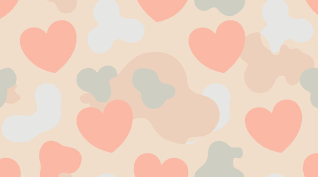 A minimalist composition featuring soft, overlapping shapes in pastel tones. Ideal for backgrounds, website design, or representing concepts like bala