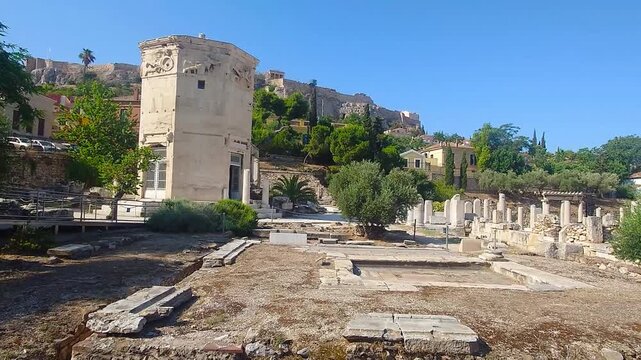 Tower of the Winds Ancient Landmark in Athens Greece