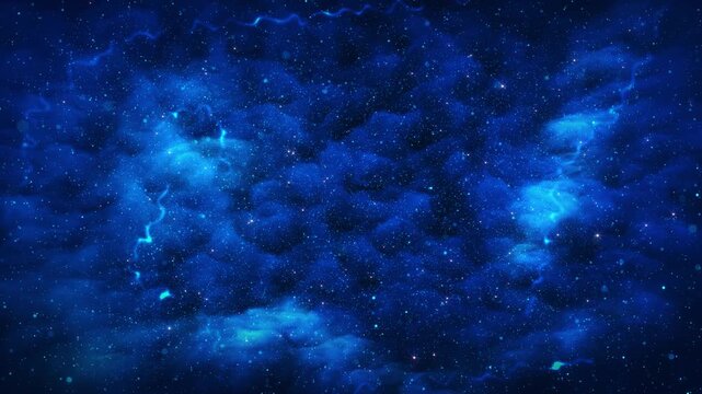 nebula sci-fi animation motion graphics background Galaxy Cosmic Trail stunning spiral galaxy vibrant purple blue hues, accompanied bright celestial object leaving a cosmic trail across the space.