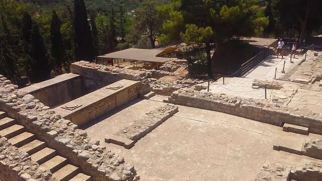 Knossos Palace Ruins of Minoan Civilization in Crete Greece