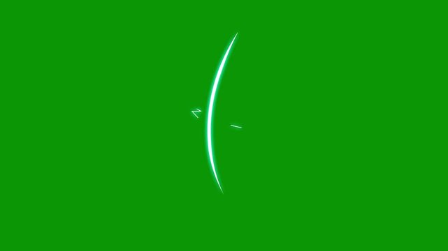 Magic sword slash VFX with dual hit animation, glowing energy trail, impact burst sparks and speed lines, cinematic swoosh overlay on green background 4K