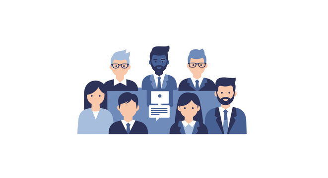Diverse group of business people.
