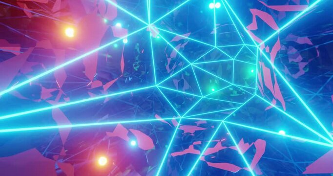 Retro wave neon colors music abstract background futurism gaming 80s