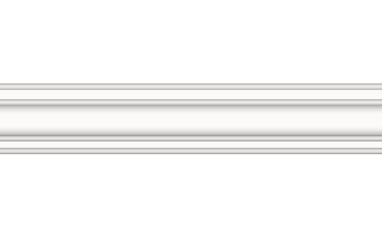 White Decorative Baseboard Moulding Wall Trim Panel Isolated PNG Transparent Background