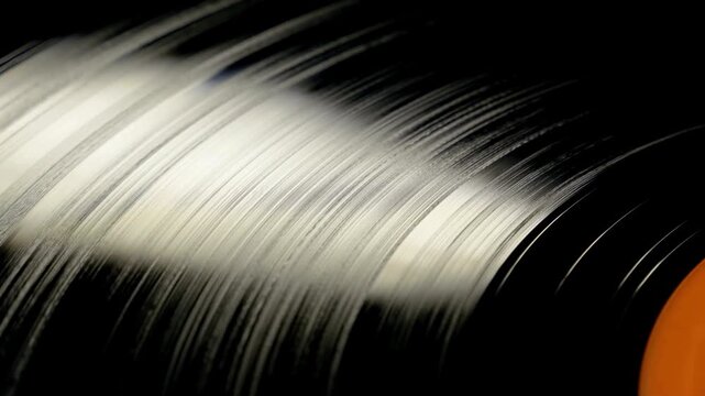 vinyl record rotating spinning dj music