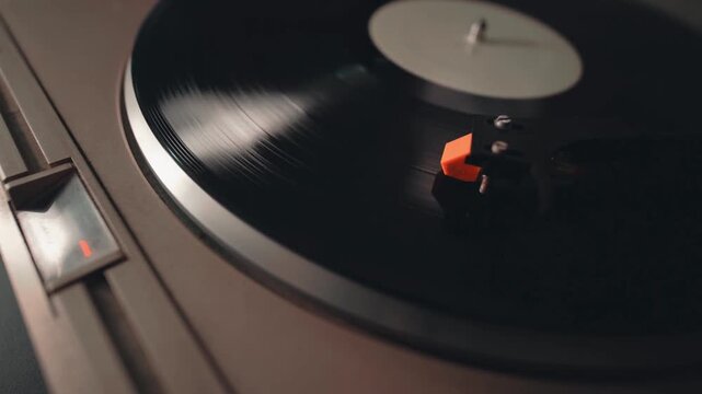 vinyl record player vintage black disc HD