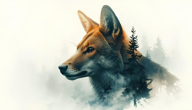 A majestic wild red fox, or vulpes vulpes, stares intensely in a winter wildlife portrait showcasing its thick orange fur and predator features against the white snow