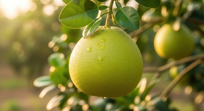 pomelo on tree