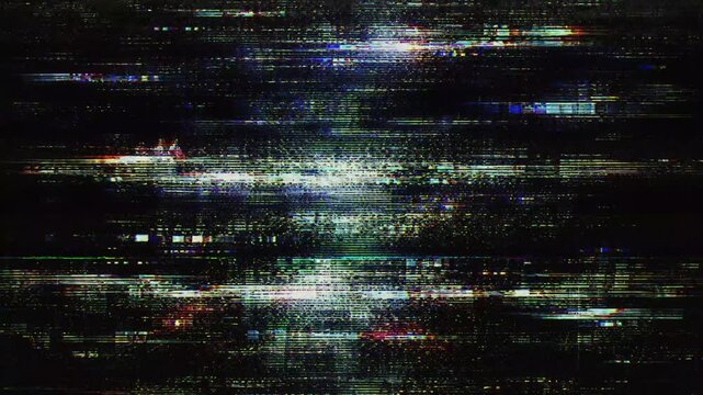 Glitch noise static television VFX pack. Visual video effects stripes background,tv screen noise glitch effect.Video background, transition effect for video editing, intro and logo reveals with sound.