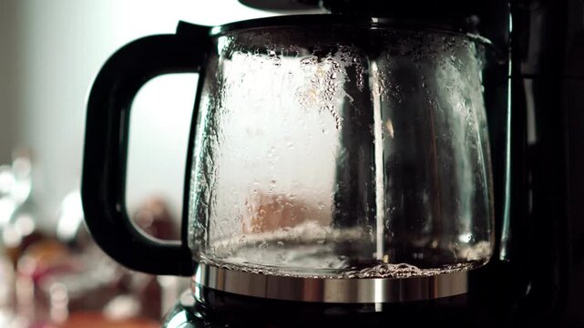 convenient coffee maker espresso brewing cooking household at work backgrounds video illustration
