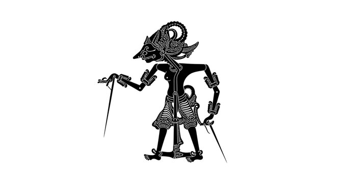 Indonesian Wayang Kulit Shadow Puppet