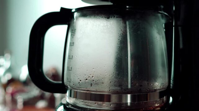 convenient coffee maker espresso brewing cooking household at work backgrounds video illustration