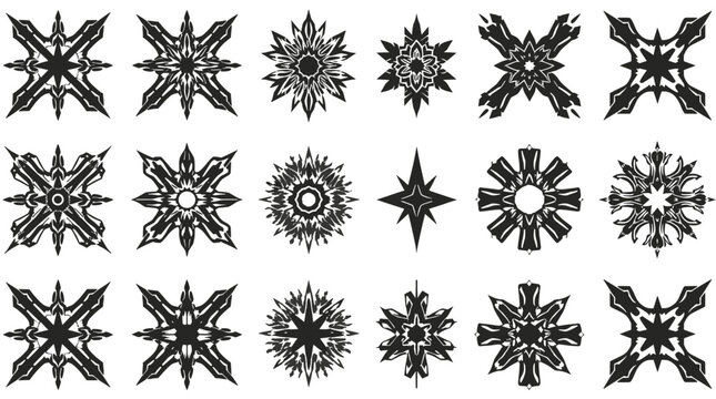 A striking black and white abstract design evoking a sense of modern artistry. Perfect for backgrounds, graphic elements, or conceptual projects requi