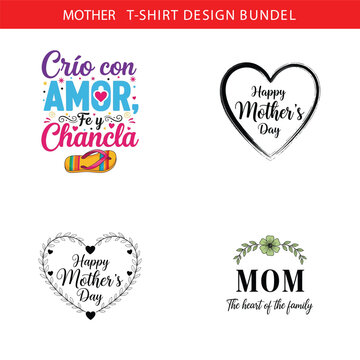 A collection of mother s day t shirt designs featuring heartwarming text and graphics