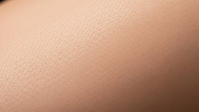 Detailed close-up of healthy human skin texture showing intricate patterns and natural pores for