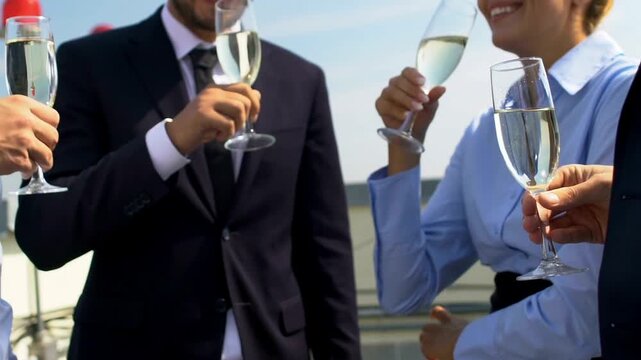 drinking wine in a bar or at home, celebrating, happily friendship, togetherness concept 4k footage
