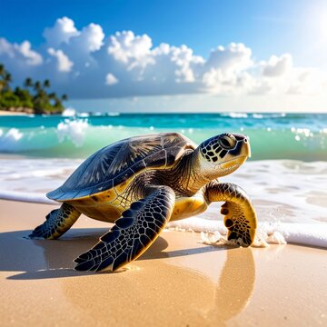 turtle on the beach