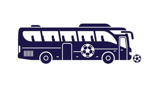 Soccer Bus Team Transport Vehicle.