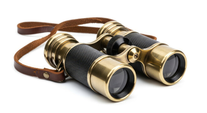 Binoculars Antique Design with Leather Strap for Travel and Exploration