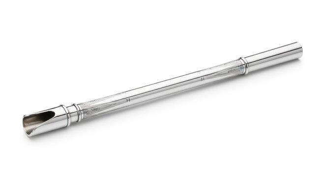 Cigarette Holder Crafted from Polished Silver for Sophisticated Smoking Style