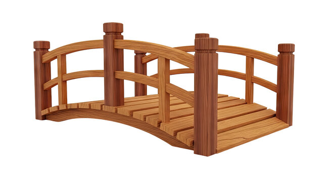 Wooden Garden Bridge