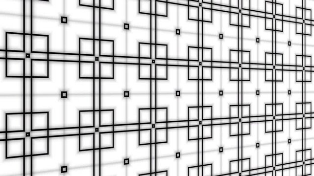 Seamless perspective grid moving forward. Infinite digital wireframe plane for sci-fi environments and high-tech motion graphics.