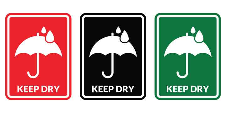 simple keep dry icon collection