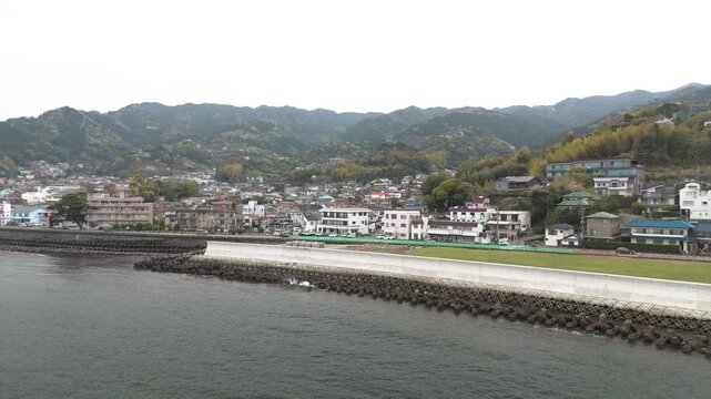Coastal Landscape of Taga Area Atami City from Above