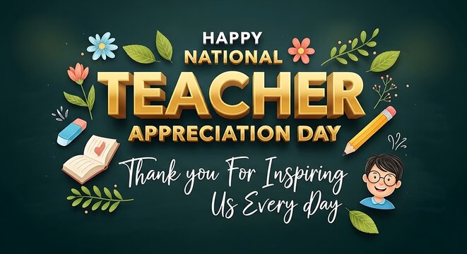 Happy national teacher appreciation day a celebration of educators