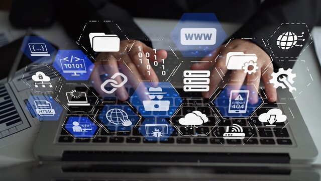 Software development with coding overlays, programming languages, developer tools, mobile app creation, and advanced programming for digital product development and software solutions. Funnel