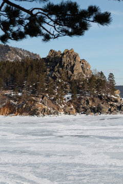 Lake Baikal, Siberia, Russia, winter recreation